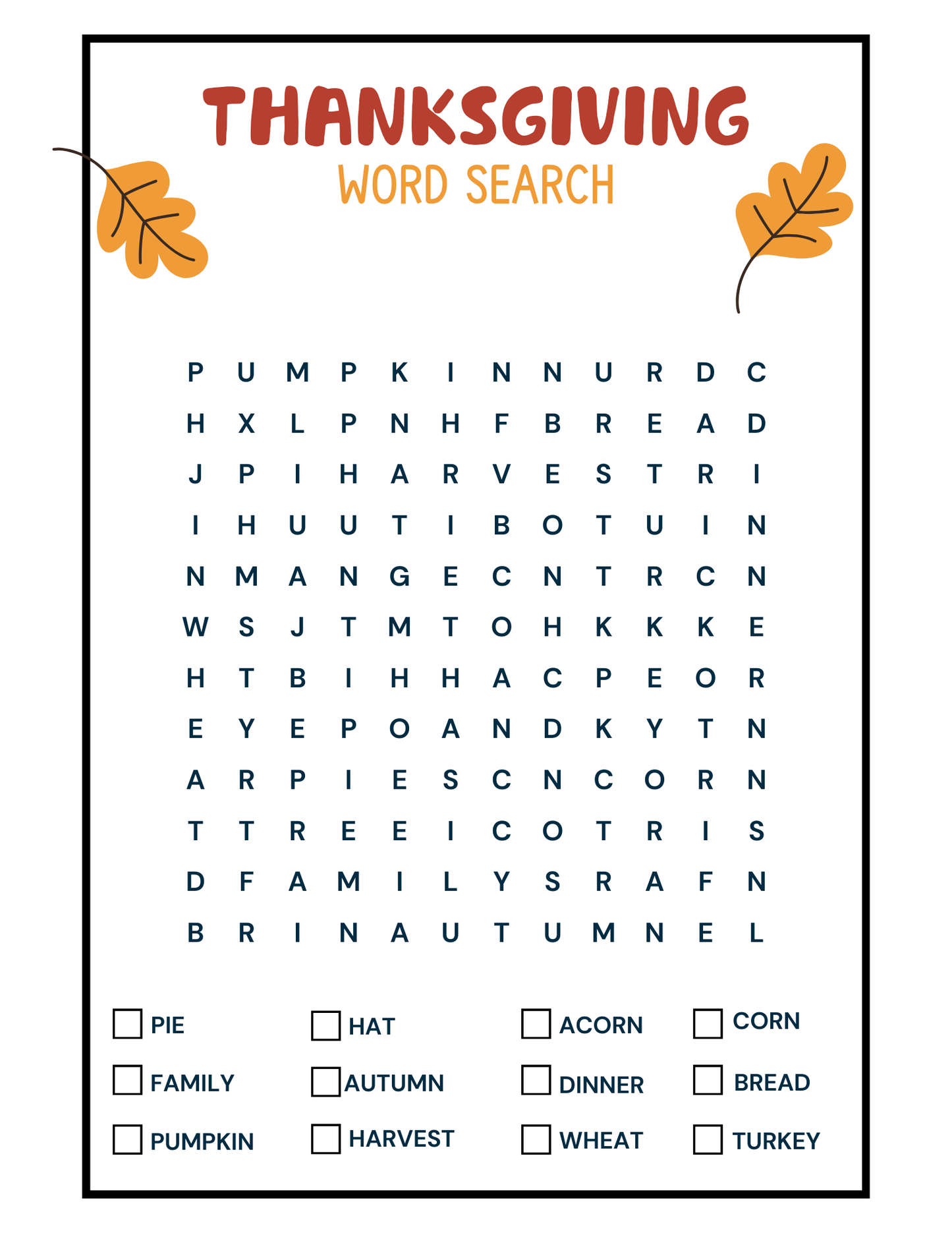 Thanksgiving Activity Book- for all ages- Digital Download