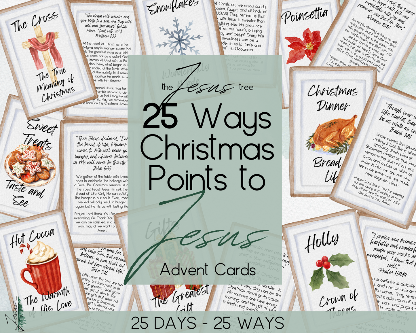 25 Ways Advent Devotional Cards - Digital Download