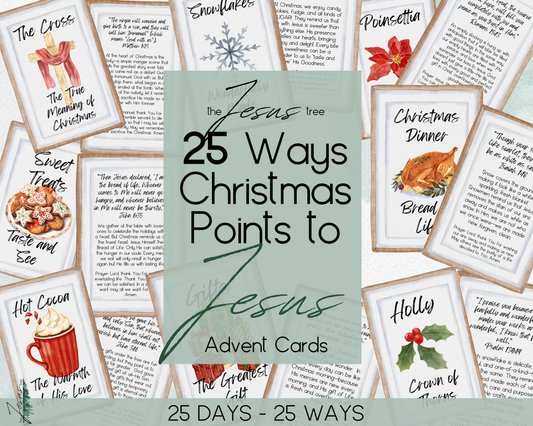 25 Ways Advent Devotional Cards - Digital Download