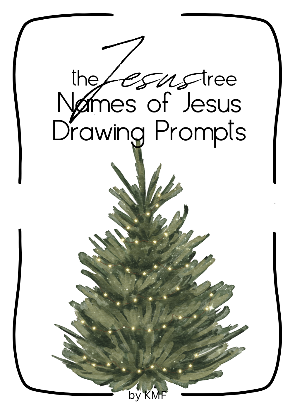 Names of Jesus Advent Drawing Prompt Book- Digital Download