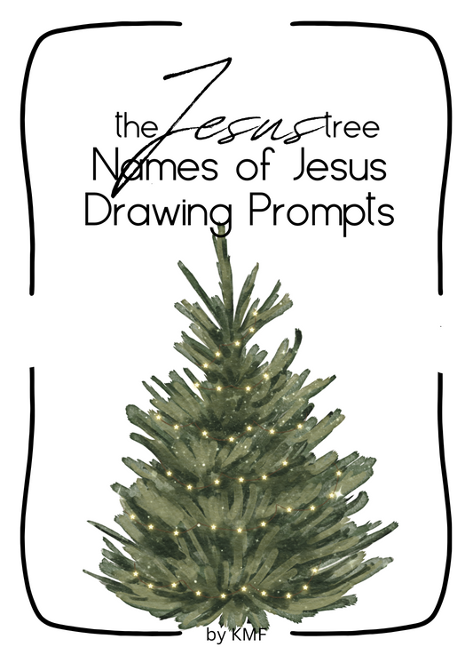 Names of Jesus Advent Drawing Prompt Book- Digital Download
