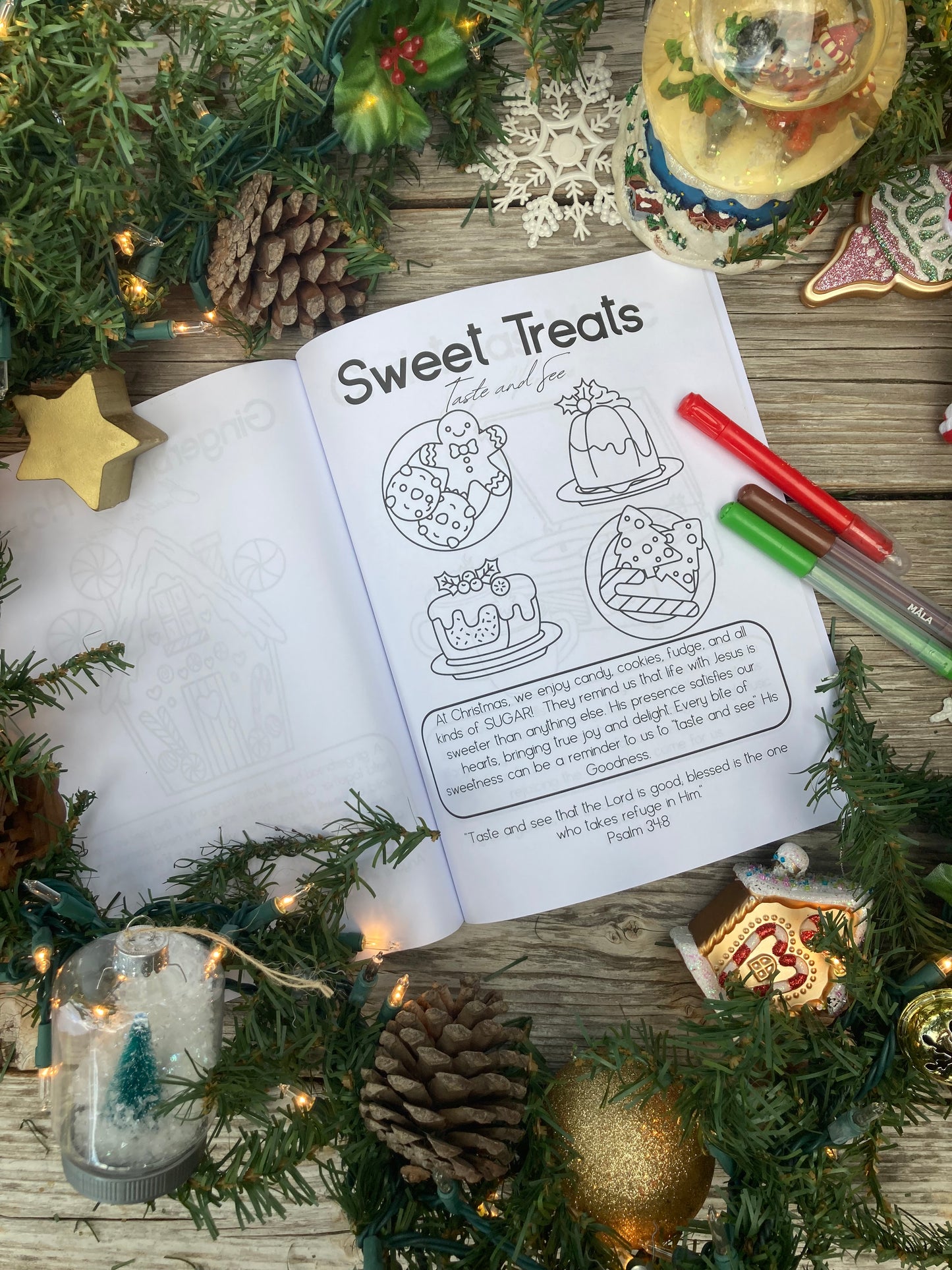 25 Ways Christmas Points to Jesus: Advent Coloring Book